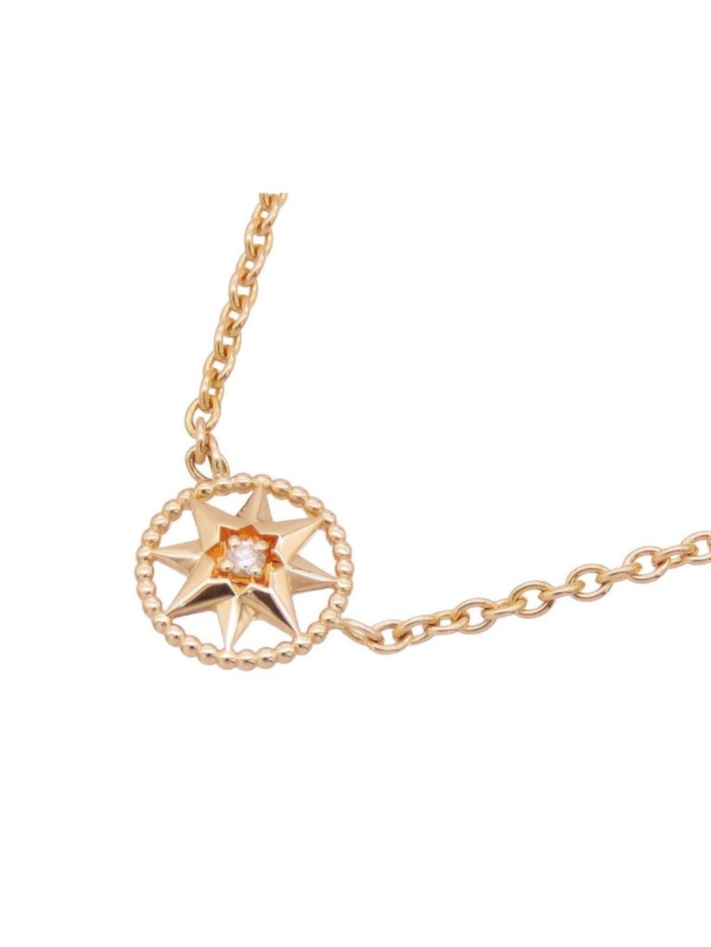 Dior Rose Des Vins Necklace Yellow Gold 18k Diamond
